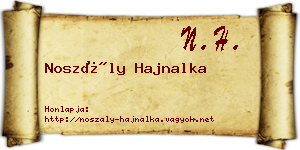 Noszály Hajnalka névjegykártya